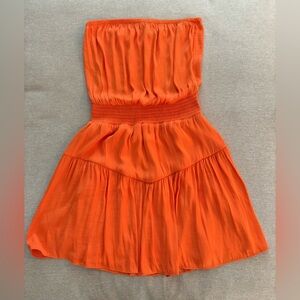 Orange mini dress- size small